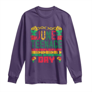 Juneteenth 1865 Independence Day Long Sleeve Shirt TS01 Purple Print Your Wear