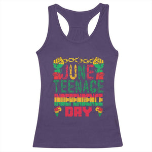 Juneteenth 1865 Independence Day Racerback Tank Top TS01 Purple Print Your Wear