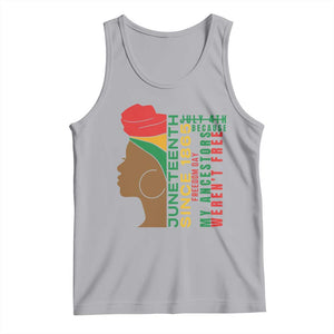 Juneteenth Since 1865 Tank Top My Ancestors Weren't Free TS01 Athletic Heather Print Your Wear
