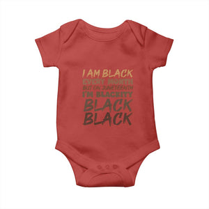 Black History Pride Baby Onesie But On Juneteenth I'm Blackity TS01 Red Print Your Wear