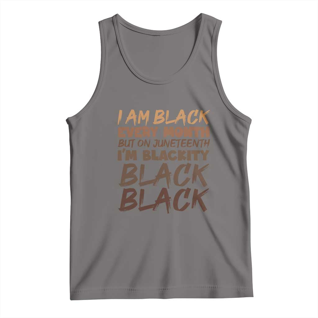 Black History Pride Tank Top But On Juneteenth I'm Blackity TS01 Deep Heather Print Your Wear