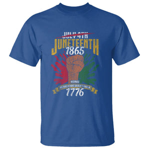 Juneteenth Since 1865 T Shirt My Ancestors Weren't Free In 1776 TS01 Royal Blue Printyourwear