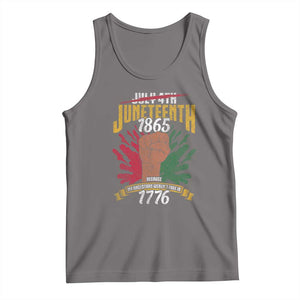 Juneteenth Since 1865 Tank Top My Ancestors Weren't Free In 1776 TS01 Deep Heather Print Your Wear