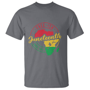 Free-ish Juneteenth Since 1865 T Shirt TS01 Charcoal Printyourwear