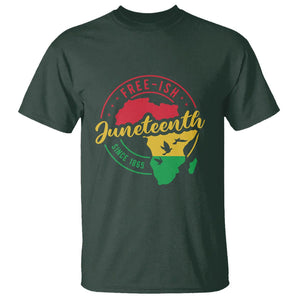 Free-ish Juneteenth Since 1865 T Shirt TS01 Dark Forest Green Printyourwear