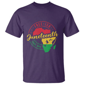 Free-ish Juneteenth Since 1865 T Shirt TS01 Purple Printyourwear