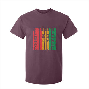Juneteenth Since 1865 T Shirt For Kid Breaking Every Chain TS01 Maroon Print Your Wear
