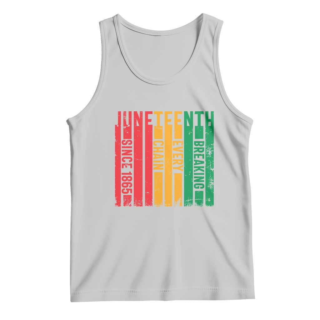 Juneteenth Since 1865 Tank Top Breaking Every Chain TS01 Ash Print Your Wear