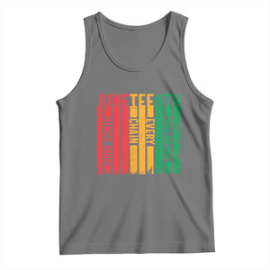 Juneteenth Since 1865 Tank Top Breaking Every Chain TS01 Black Heather Print Your Wear