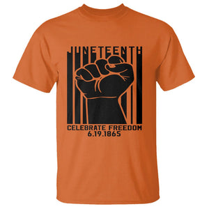 Happy Juneteenth Independence T Shirt TS01 Orange Printyourwear