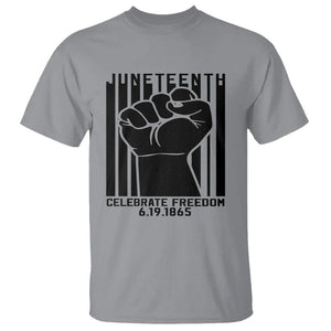 Happy Juneteenth Independence T Shirt TS01 Sport Gray Printyourwear