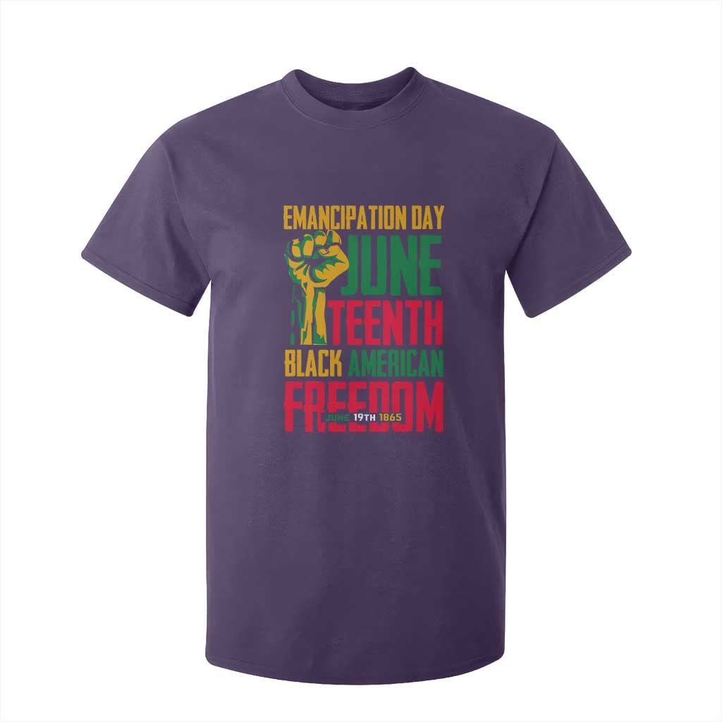 Emancipation Day T Shirt For Kid Juneteenth Black American Freedom Since 1865 TS01 Purple Print Your Wear