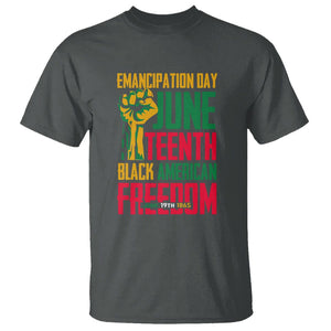 Emancipation Day T Shirt Juneteenth Black American Freedom TS01 Dark Heather Printyourwear