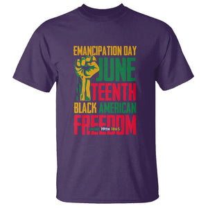 Emancipation Day T Shirt Juneteenth Black American Freedom TS01 Purple Printyourwear