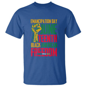 Emancipation Day T Shirt Juneteenth Black American Freedom TS01 Royal Blue Printyourwear