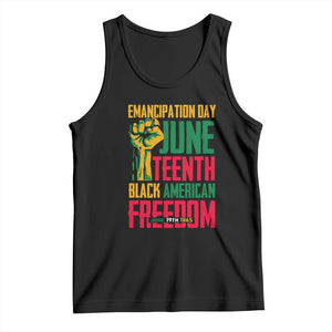 Emancipation Day Tank Top Juneteenth Black American Freedom Since 1865 TS01 Black Print Your Wear