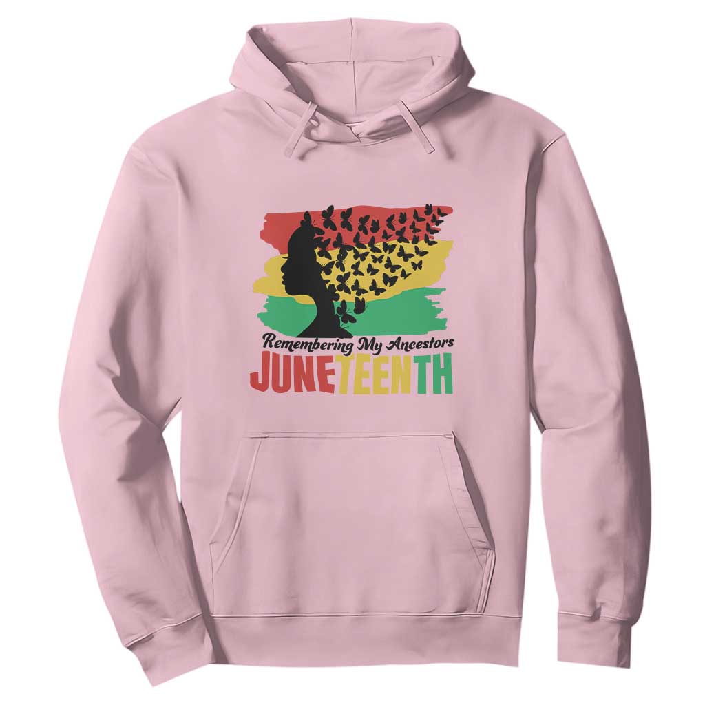 Juneteenth Hoodie Remembering My Ancestors TS01 Light Pink Printyourwear