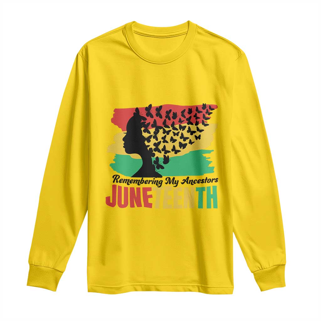 Juneteenth 1865 Long Sleeve Shirt Remembering My Ancestors TS01 Daisy Print Your Wear