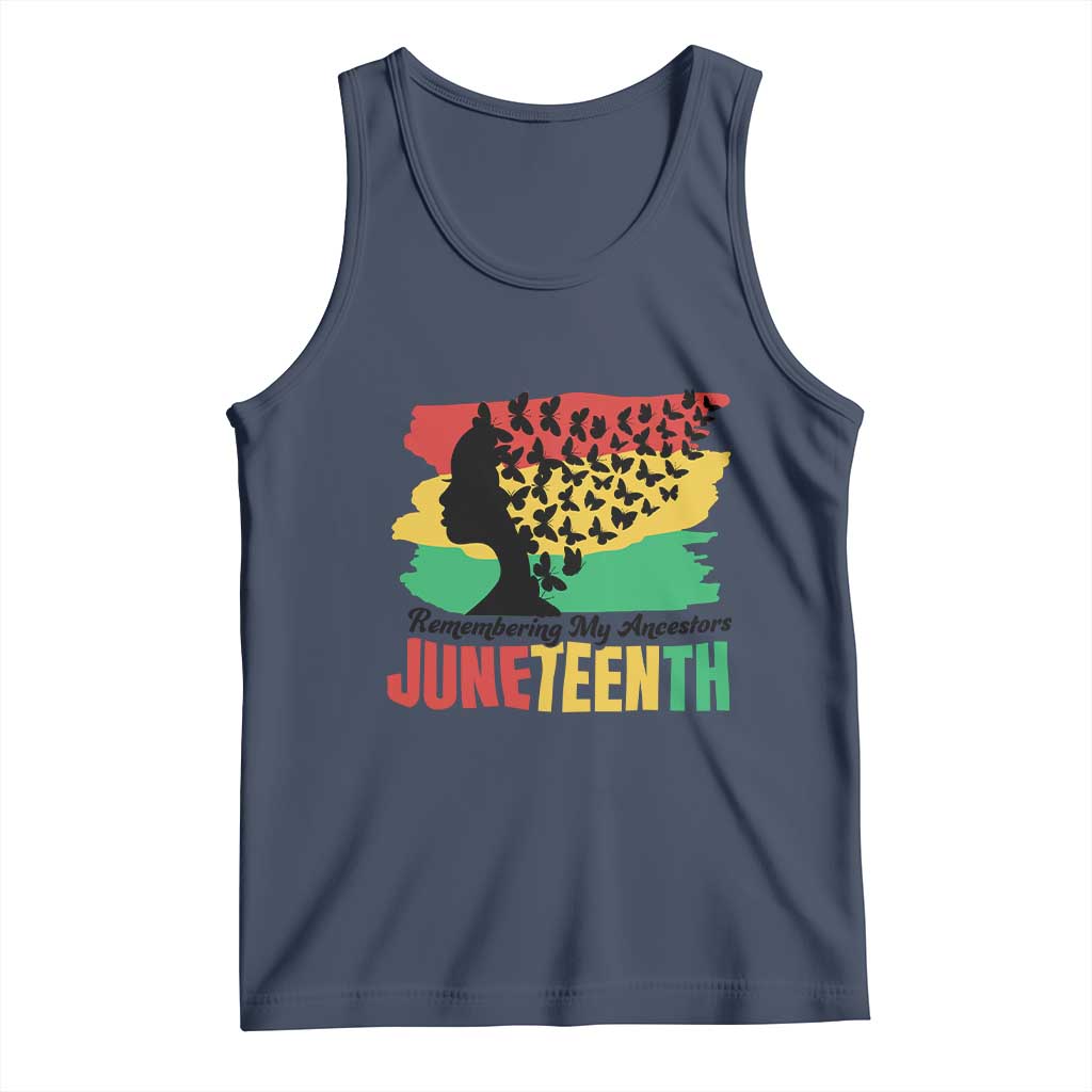 Juneteenth 1865 Tank Top Remembering My Ancestors TS01 Navy Print Your Wear