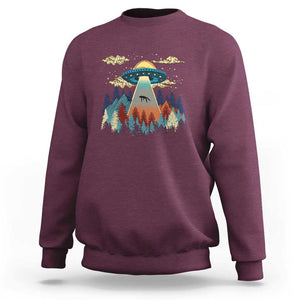 Get In Loser Alien, UFO Funny, We're Doing Butt Stuff Sweatshirt TS01 Maroon Print Your Wear