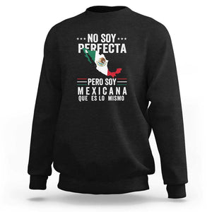 Mexican Flag Mujer Mexicana Sweatshirt Celebrate Mexico Heritage & Culture TS01 Black Print Your Wear