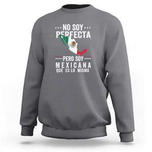 Mexican Flag Mujer Mexicana Sweatshirt Celebrate Mexico Heritage & Culture TS01 Charcoal Print Your Wear