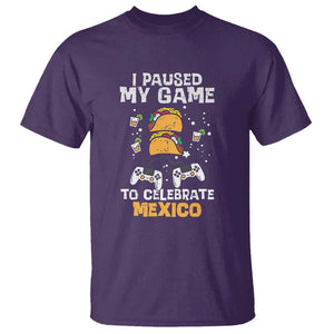 I Paused My Game T Shirt Cinco de Mayo Mexico Theme for Boys & Men TS01 Purple Print Your Wear