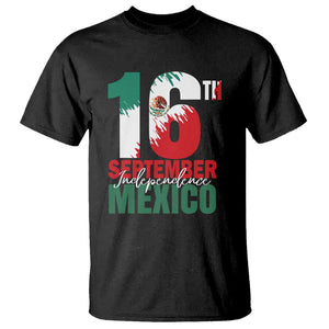 16th September Mexican Independence Day T Shirt Mexico Flag Celebration TS01 Black Print Your Wear