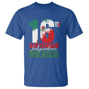 16th September Mexican Independence Day T Shirt Mexico Flag Celebration TS01 Royal Blue Print Your Wear