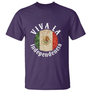 Viva La Independencia Mexico Flag T Shirt Mexican Pride Independence Day TS01 Purple Print Your Wear