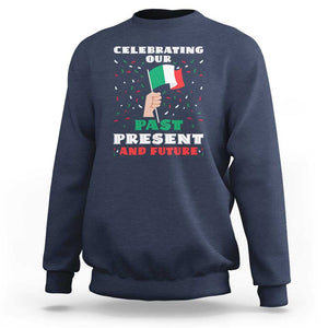 Celebrate Mexican Independence Day Sweatshirt Mexico Flag Tee for Proud Mexicans TS01 Navy Print Your Wear