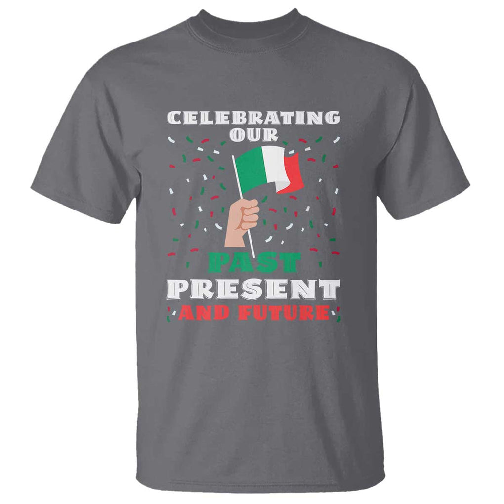 Celebrate Mexican Independence Day T Shirt Mexico Flag Tee for Proud Mexicans TS01 Charcoal Print Your Wear