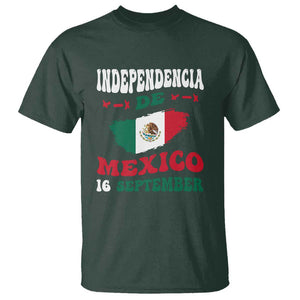 Independencia de Mxico T Shirt Celebrate with Flag & Pride TS01 Dark Forest Green Print Your Wear