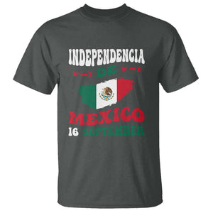 Independencia de Mxico T Shirt Celebrate with Flag & Pride TS01 Dark Heather Print Your Wear