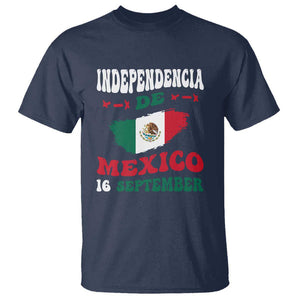 Independencia de Mxico T Shirt Celebrate with Flag & Pride TS01 Navy Print Your Wear