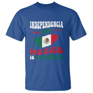 Independencia de Mxico T Shirt Celebrate with Flag & Pride TS01 Royal Blue Print Your Wear