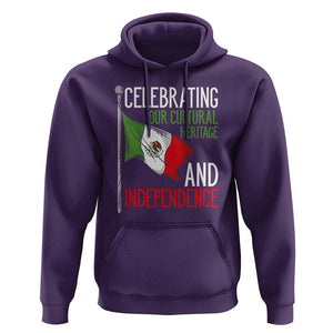 Mexican Flag for Independence Day Hoodie Proudly Display Your Mexican Pride TS01 Purple Print Your Wear
