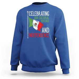 Mexican Flag for Independence Day Sweatshirt Proudly Display Your Mexican Pride TS01 Royal Blue Print Your Wear