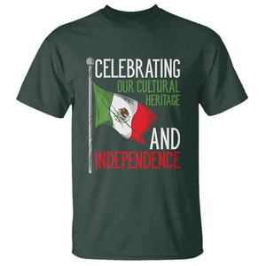 Mexican Flag for Independence Day T Shirt Proudly Display Your Mexican Pride TS01 Dark Forest Green Print Your Wear