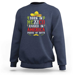 Celebrate Mexican Independence Day in Style Sweatshirt Mexico Flag Trendy TS01 Navy Print Your Wear