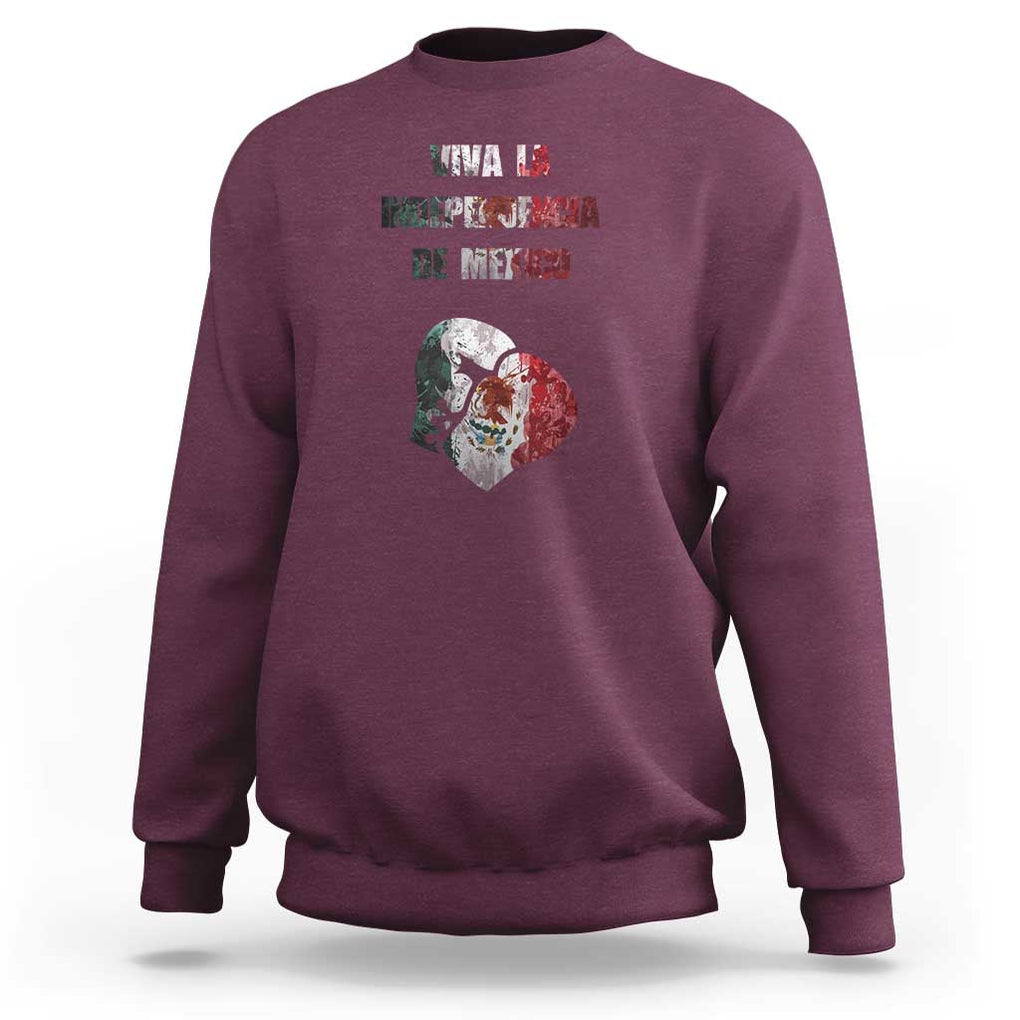Stylish Mexico Independence Day Tee Sweatshirt Unisex Design for Men & Women TS01 Maroon Print Your Wear