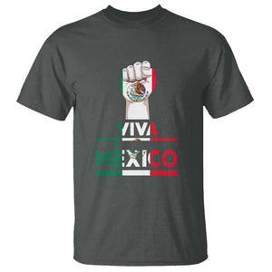 VIVA Mexico Independence Day T Shirt Celebrate Mexican Pride & Culture TS01 Dark Heather Print Your Wear