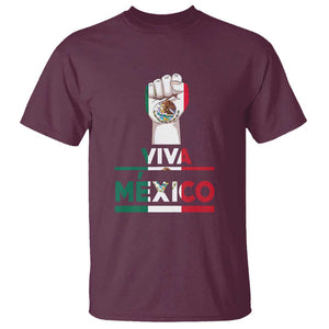 VIVA Mexico Independence Day T Shirt Celebrate Mexican Pride & Culture TS01 Maroon Print Your Wear