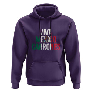 Mexican Independence Day Tee Hoodie Viva Mexico Cabrones Design with Heart TS01 Purple Print Your Wear