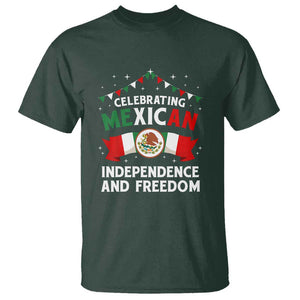 Celebrate Mexican Independence Day in Style T Shirt Proudly Display Mexicos Flag TS01 Dark Forest Green Print Your Wear