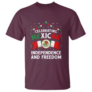 Celebrate Mexican Independence Day in Style T Shirt Proudly Display Mexicos Flag TS01 Maroon Print Your Wear