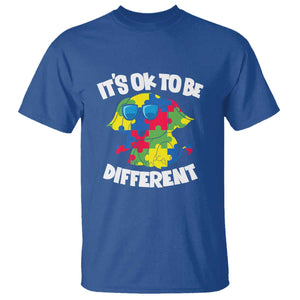 Autism Awareness Day T Shirt It's Okay To Be Different Elephant TS01 Royal Blue Printyourwear