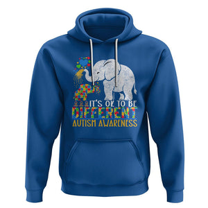 It Is Ok To Be Elephant Different Autism Awareness Hoodie TS01 Royal Blue Printyourwear