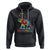 Tie Dye Elephant Autism Hoodie Its Ok To Be Different TS01 Black Printyourwear