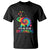 Tie Dye Elephant Autism T Shirt Its Ok To Be Different TS01 Black Printyourwear